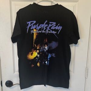 Purple Rain Graphic T-Shirt - Black